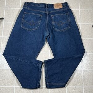 Rocawear Jeans Mens 38W X 30L Blue Denim Relaxed Fit Baggy Hip‎ Hop Streetwear